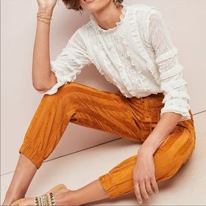 The Odells Anthropologie Sonia Jogger - Rust -XS